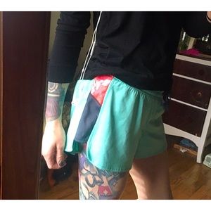 BCG Activewear teal and peach 🍑 shorts size M